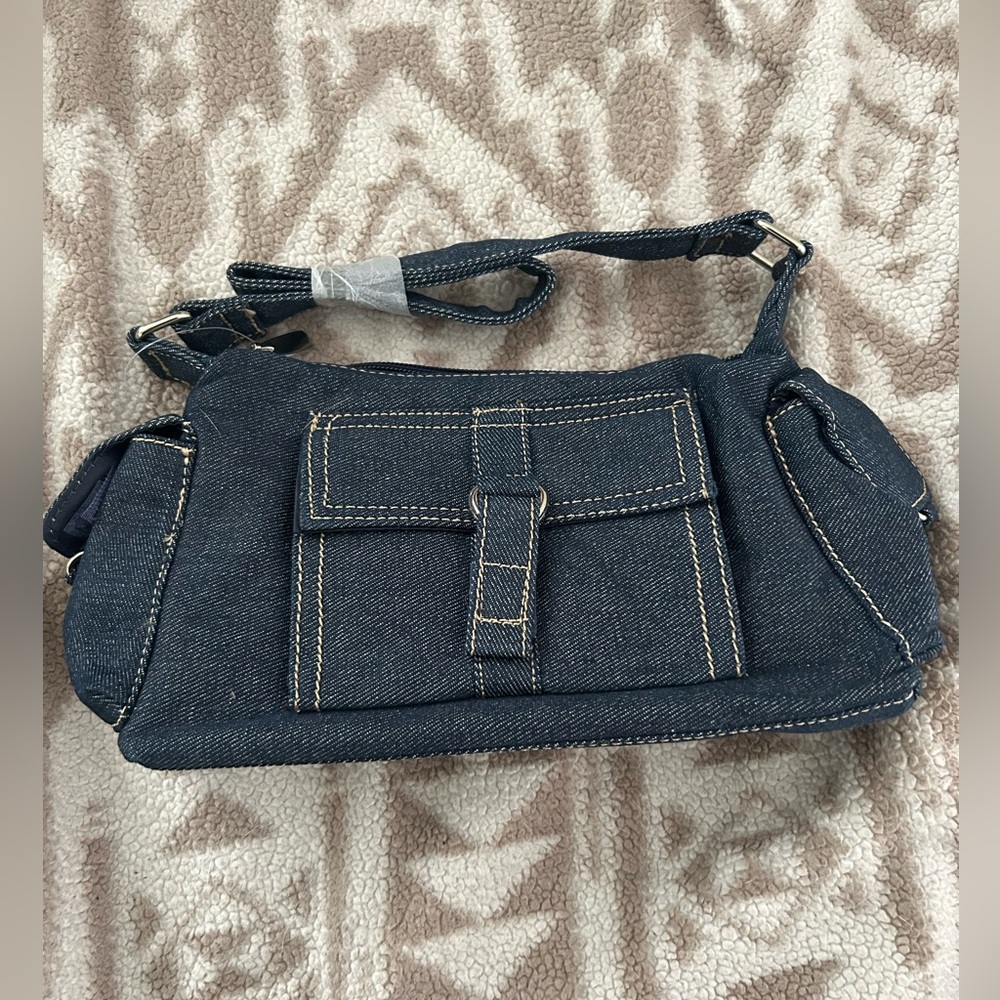 Classic Denim Crossbody Bag